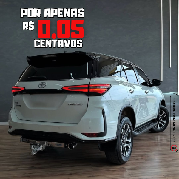 Toyota SW4 Diamond BRANCA ou R$410.000 no Pix 💰 🚀